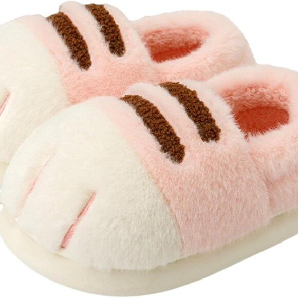 Other - Unisex Home Shoes Cat Paw Plush Memory Sponge Anti-Slip EVA Sole